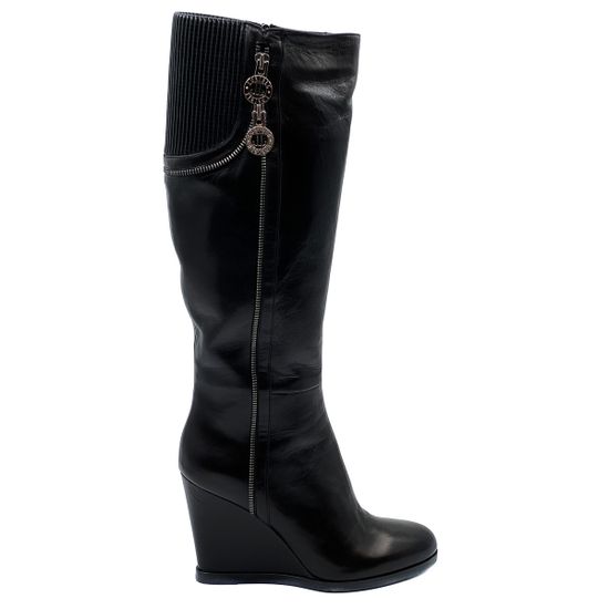 Сапоги Loriblu черные кожаные демисезонные - фото 1, 5IR19276RZ LB