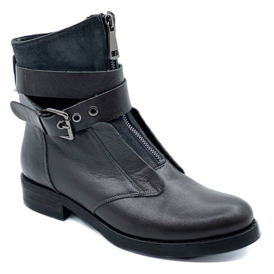 Ботинки Cover серые на байке - фото 2, 