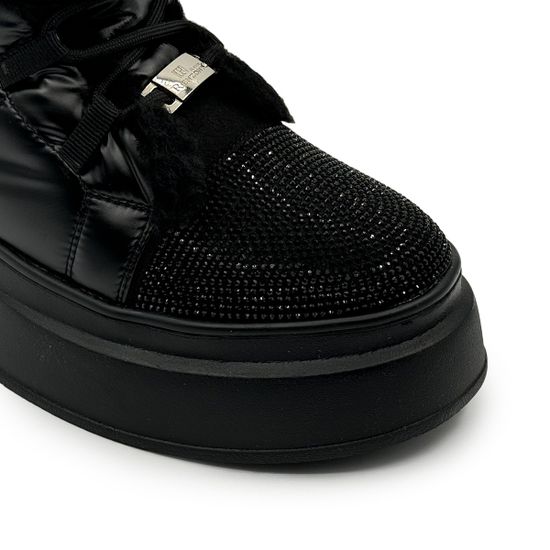 Ботинки Ilasio Renzoni черные кожа/текстиль на меху - фото 6, M254 IR NERO