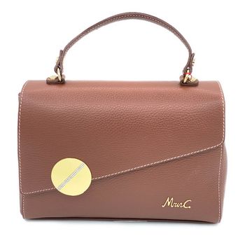 Сумочка Marina Creazioni коричневая кожаная маленькая - фото 1, B5136 MC MORO