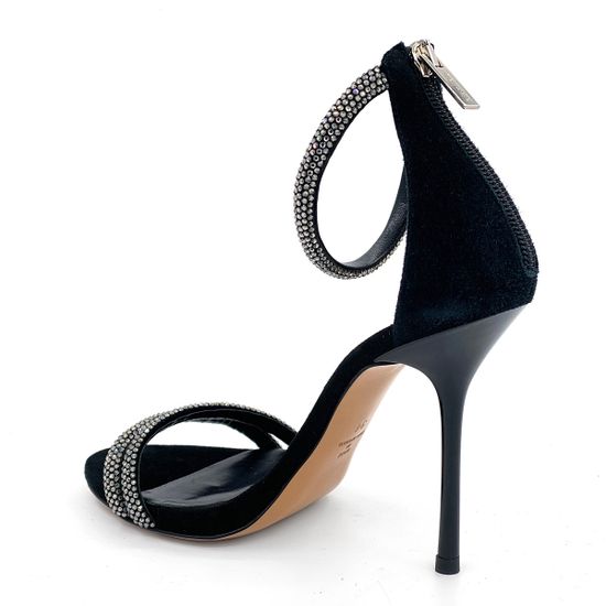 Босоножки Nina Lilou замшевые черные - фото 3, 