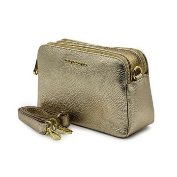 Сумка Di Gregorio золотистая кожаная - фото 2, 8798 DG ORO