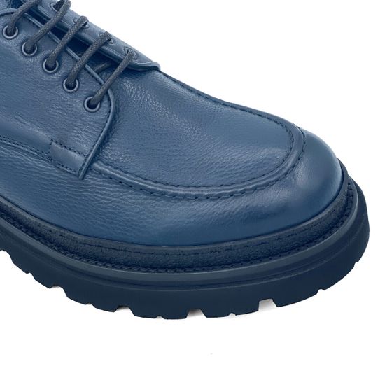 Ботинки Giampieronicola синие кожаные демисезонные - фото 6, 42502 GPN BLU