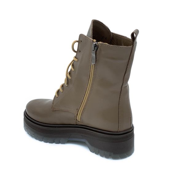 Ботинки Cover коричневые кожаные Мех - фото 3, 2255-2 COV