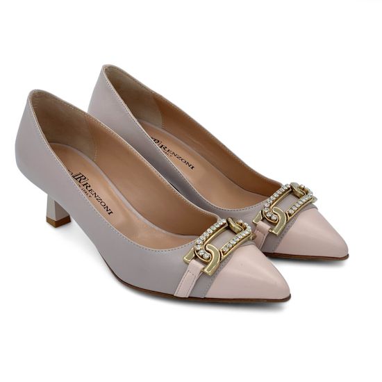 Туфли Ilasio Renzoni бежево-розовые кожаные - фото 7, 