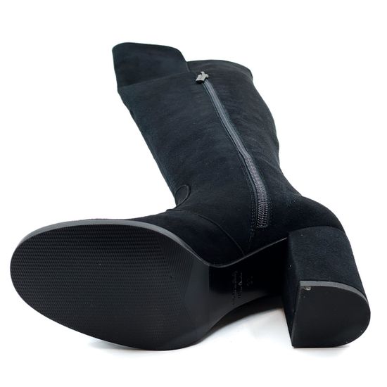 Ботфорты Rosso Nero черные замшевые демисезонные - фото 7, 4080 RN