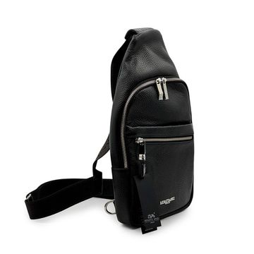 Рюкзак кросс-боди Renato Angi черный кожаный - фото 2, 3358701 RA NERO