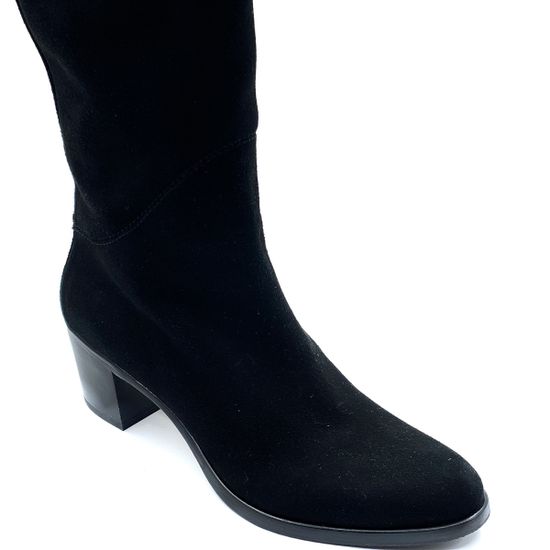 Сапоги Le Pepe черные замшевые демисезонные - фото 5, 