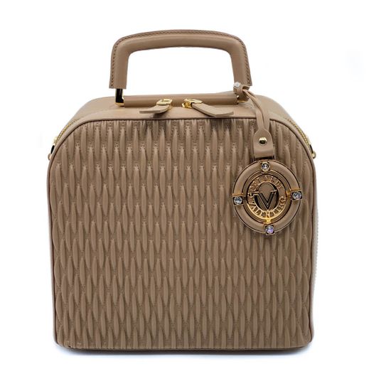 Сумка Valentino Orlandi бежевая кожаная - фото 1, 26045 VO BEIGE