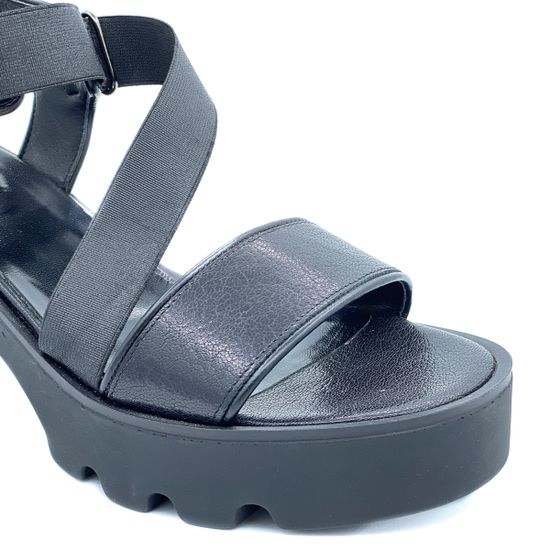 Босоножки Jeannot черные кожаные - фото 6, 