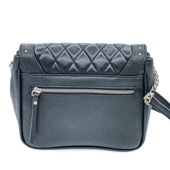 Клатч Marina Creazioni черный кожаный - фото 3, 