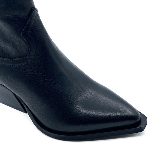 Ботинки Казаки MIMMU кожаные демисезонные черные - фото 6, F702K1 MIM NERO