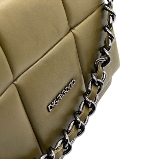 Сумка Di Gregorio зеленая кожаная - фото 5, 