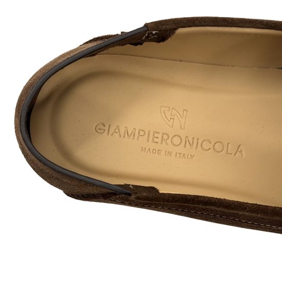 Туфли GIAMPIERONICOLA коричневые замшевые с мягким задником - фото 7, 45702A GPN MORO