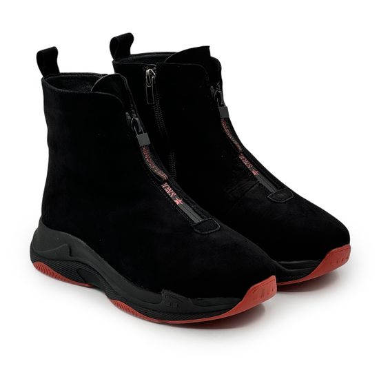 Ботинки Cover черные замшевые МЕХ 2025 - фото 8, 1515-3 COV 2025