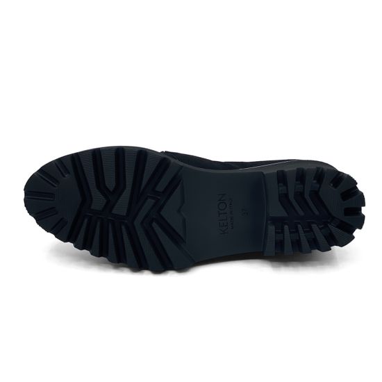 Лоферы KELTON замшевые черные - фото 4, 