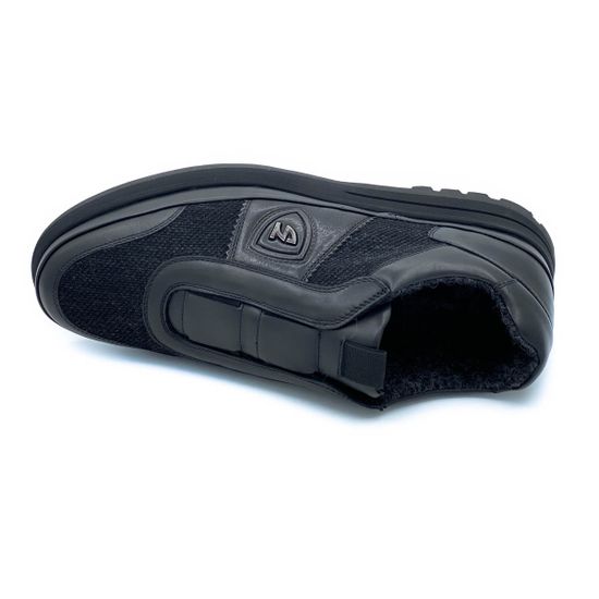 Кроссовки Giampieronicola черные кожаные утеплитель - шерсть - фото 5, 