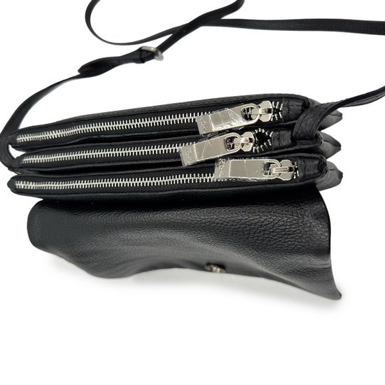 Сумочка Renato Angi черная кожаная - фото 5, 3357101 RA NERO