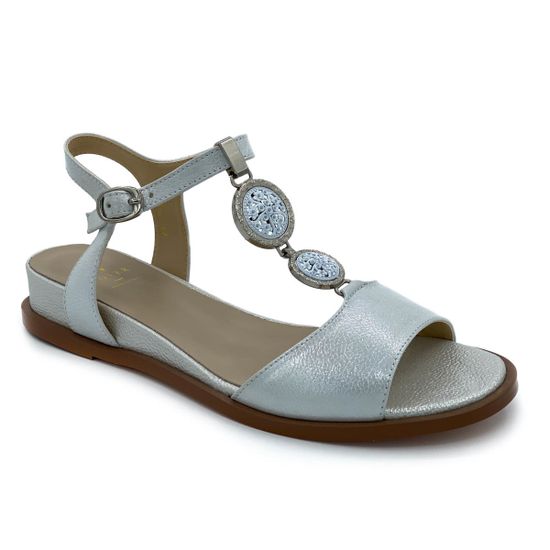 Босоножки Cover белые кожаные - фото 2, 