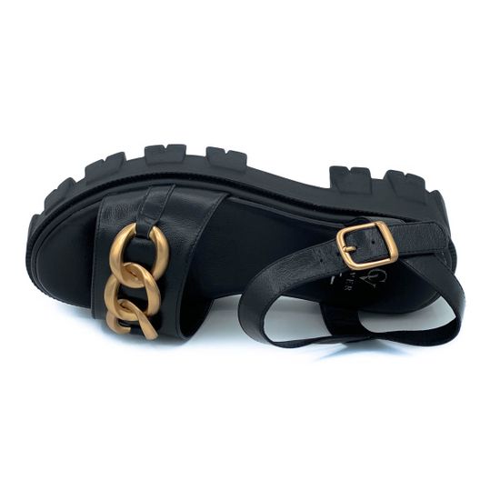 Босоножки Cover черные кожаные - фото 5, 2593-2 COV