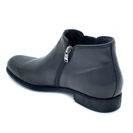 Ботинки Giampieronicola черные кожаные войлок - фото 3, 