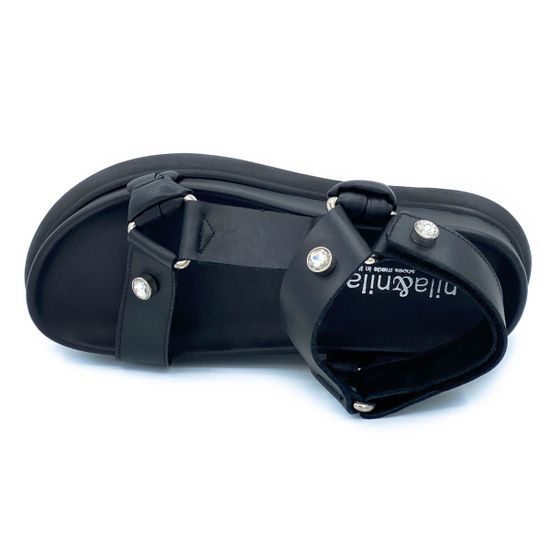 Босоножки Nila&amp;Nila черные кожаные - фото 5, ROE302 NIL