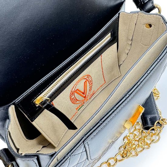 Сумка Valentino Orlandi черная кожаная - фото 5, 7215 VO NERO