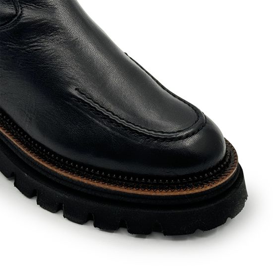 Сапоги MOTCLE черные кожаные евромех - фото 5, MOT2457M MOT