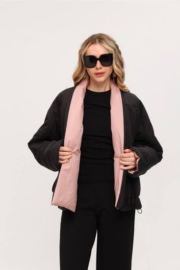 Куртка Tuffoni пудровая-черная - фото 1, 