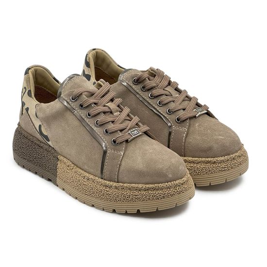 Полуботинки NILA&amp;NILA бежевые замшевые &quot;леопард&quot; - фото 7, NO9008 NIL BEIGE