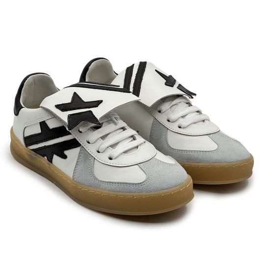 Кеды MIMMU серые/белые замша/кожа демисезонные - фото 7, M079M7 MIM