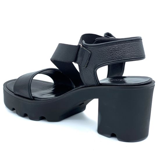 Босоножки Jeannot черные кожаные - фото 3, 