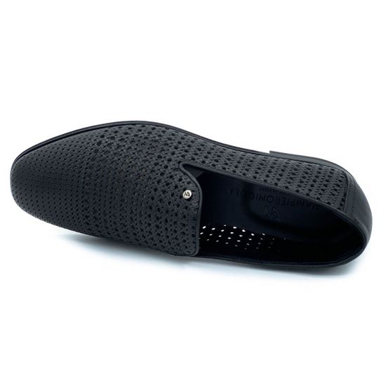 Слипоны Giampieronicola черные кожаные - фото 5, 42908A GPN