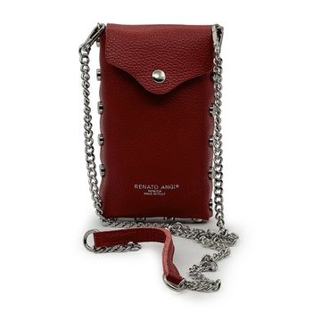 Мини-Сумка кросс-боди Renato Angi красная кожаная - фото 2, 3255701 RA ROSSO