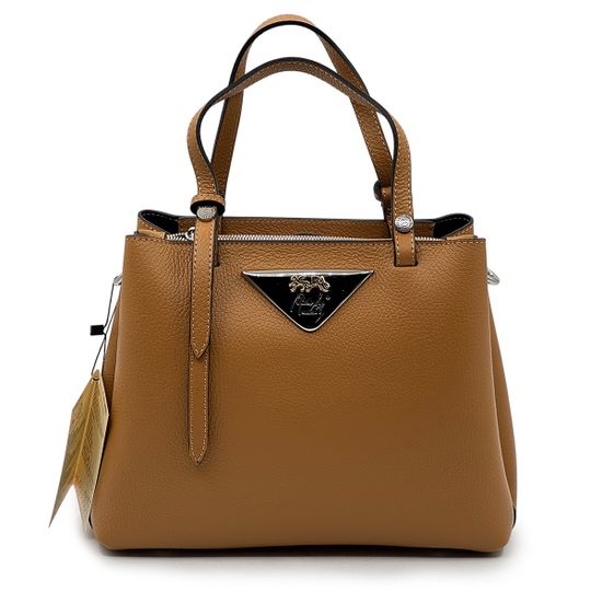 Сумка Renato Angi коричневая кожаная - фото 1,