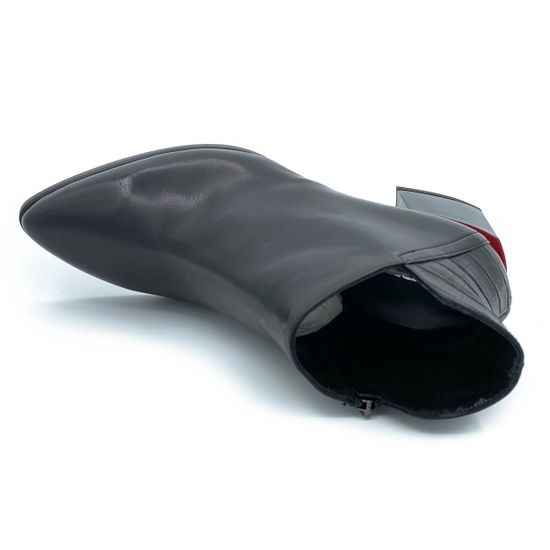 Ботильоны Mot CLe черные кожаные демисезонные - фото 5, 