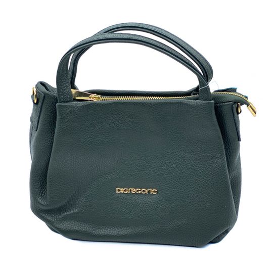 Сумка Di Gregorio зеленая кожаная - фото 1, 