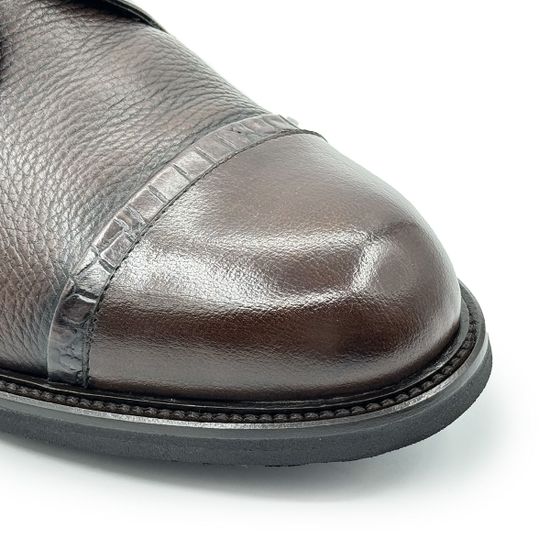 Ботинки Mario Bruni коричневые кожаные на меху - фото 6, 14433 MB MORO