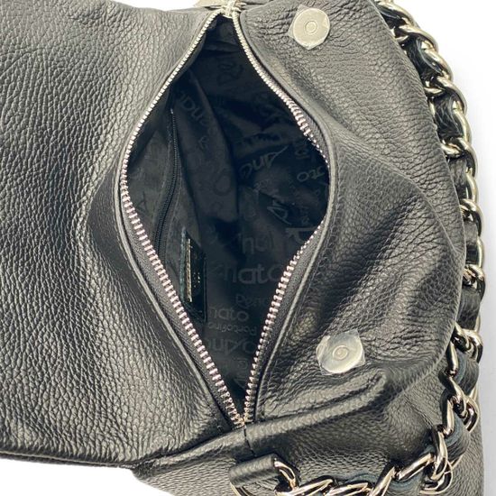 Сумка Renato Angi черная кожаная - фото 5, 3155301 RA