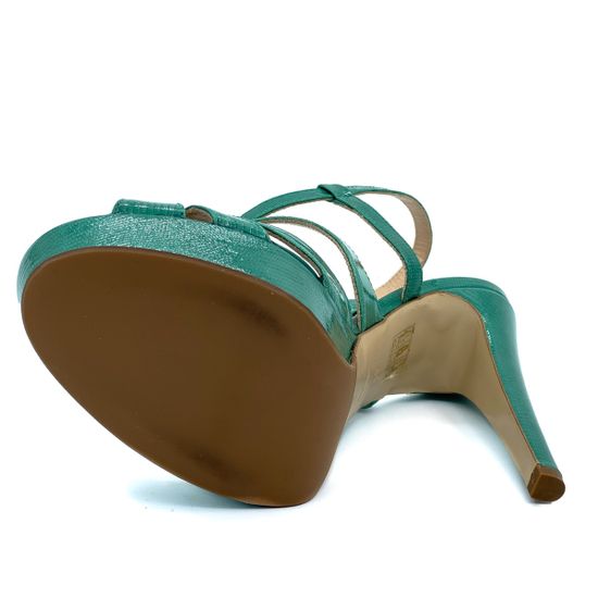 Босоножки Left&amp;Right зеленые из лакированной кожи - фото 4, Y203 LR