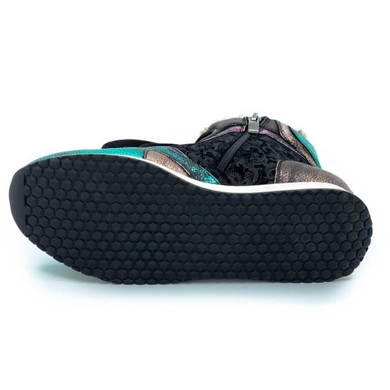 Сникерсы Marzetti мультиколор МЕХ комбинация замши и кожи - фото 4, 