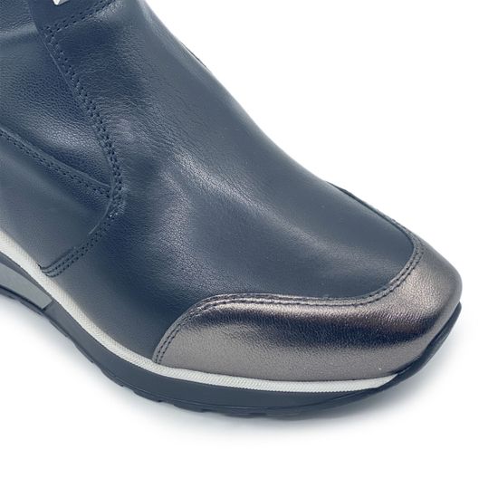 Ботинки Donna Soft черные кожаные демисезонные - фото 6, DS1621 DS