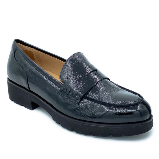 Лоферы Donna Soft черные наплак - фото 2, 