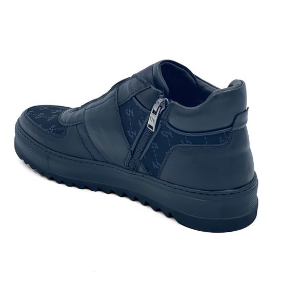 Ботинки Giampieronicola черные кожа/текстиль на шерсти - фото 3, 