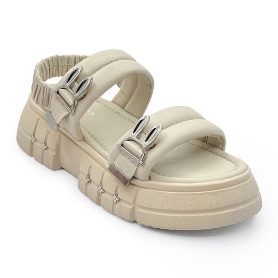 Сандалии NILA&amp;NILA кожаные бежевые - фото 2, NO1850 NIL BEIGE