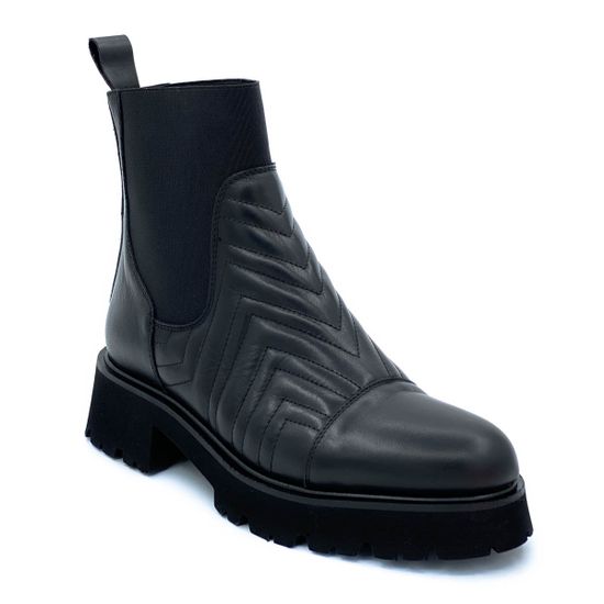 Ботинки Tiffi черные кожаные демисезонные - фото 2, 