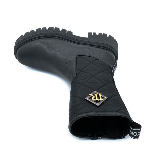 Полусапоги Ilasio Renzoni черные кожаные МЕХ - фото 5, 5032 IR NERO