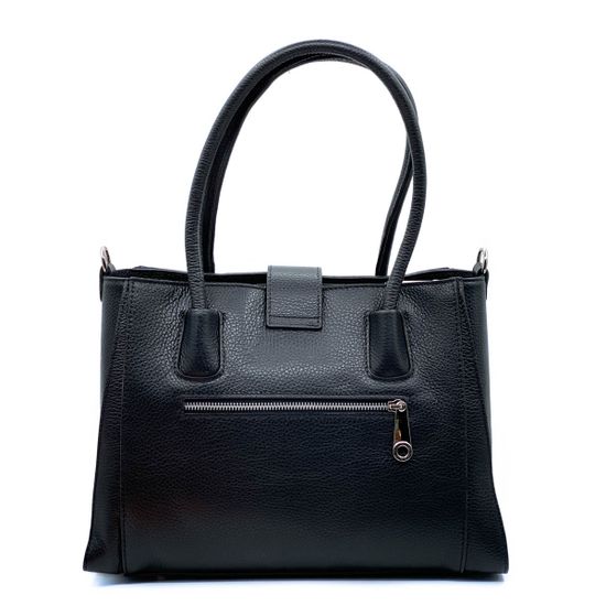 Сумка Di Gregorio черная кожаная - фото 4, 