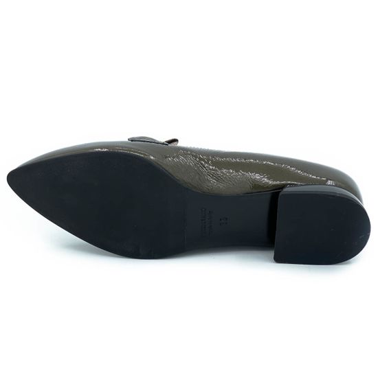 Туфли Mot CLe зеленые комбинация наплака и замши - фото 4, MOT1567 MOT