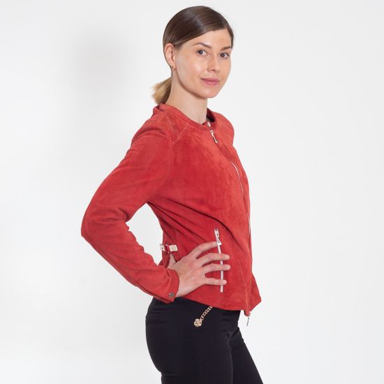 Куртка Galotti замша красная - фото 7, 131628 GA